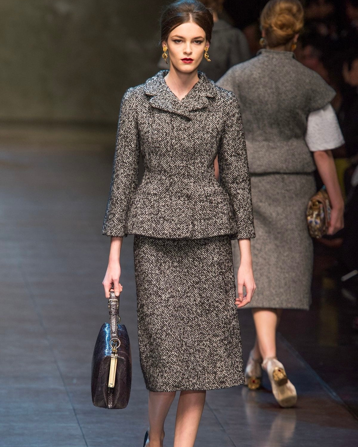 Wool Midi Skirt